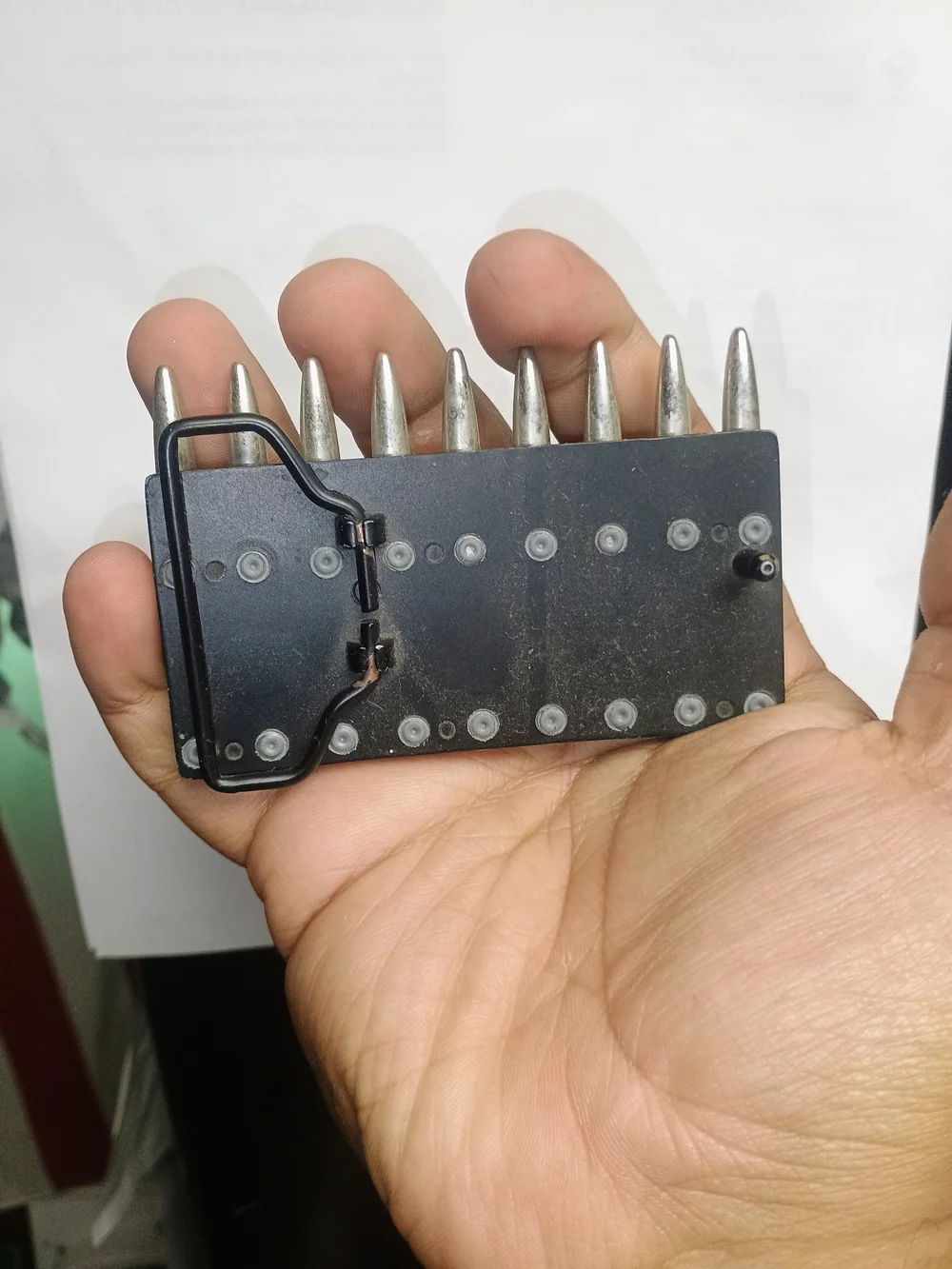 Belt Buckle Silver 5.56 Clip *Not Real 5.56 Obviously Lol*